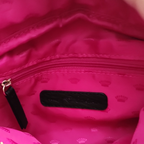 Juicy Couture Black Vegan Leather Fanny Pack / Belt Bag – Gold Logo - Picture 8 of 11